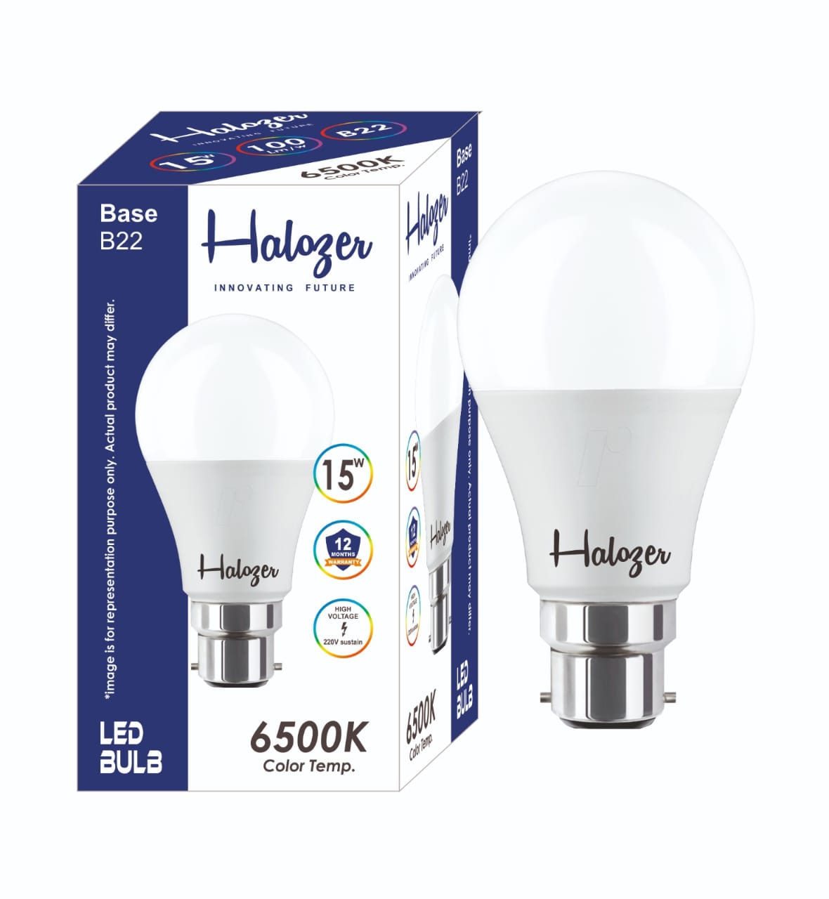 Halozer 15W High-Lumen LED Bulb